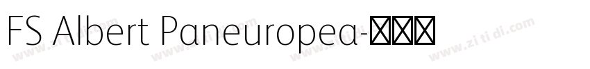 FS Albert Paneuropea字体转换
